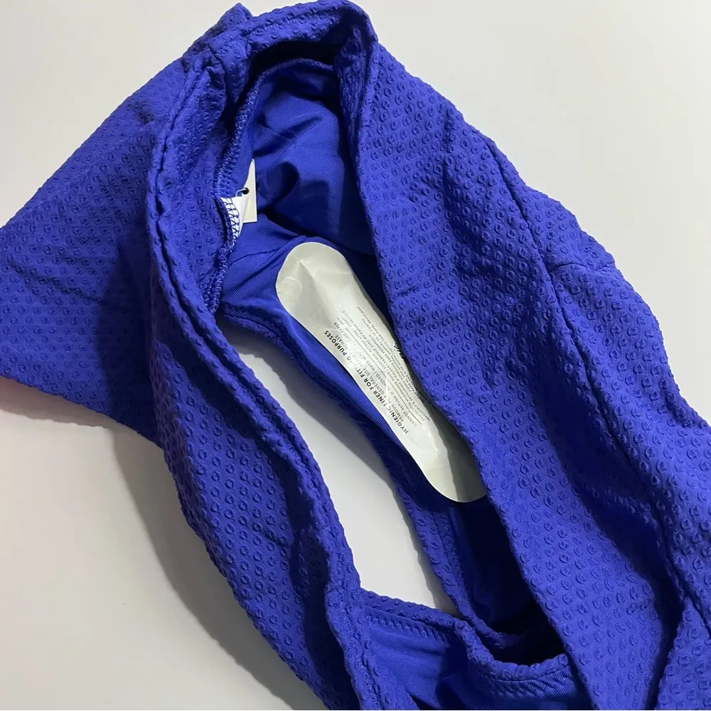 Aerie • NWT Purple/Blue Jacquard Textured Women's Bikini Bottom - Image 2