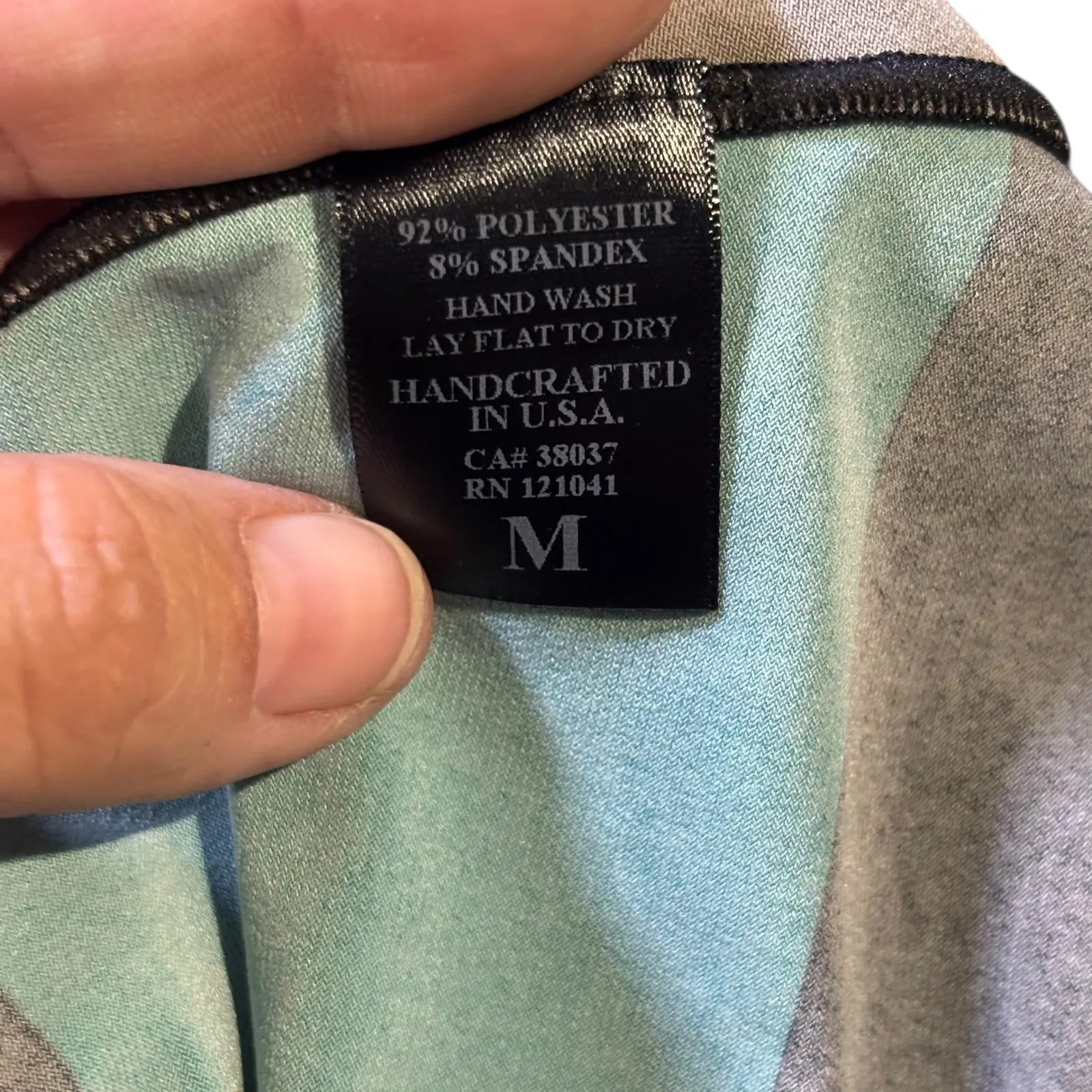 Karen Kane Long Sleeve Dress Large‎ Orange Brown Abstract Print Stretch Casual - Image 5