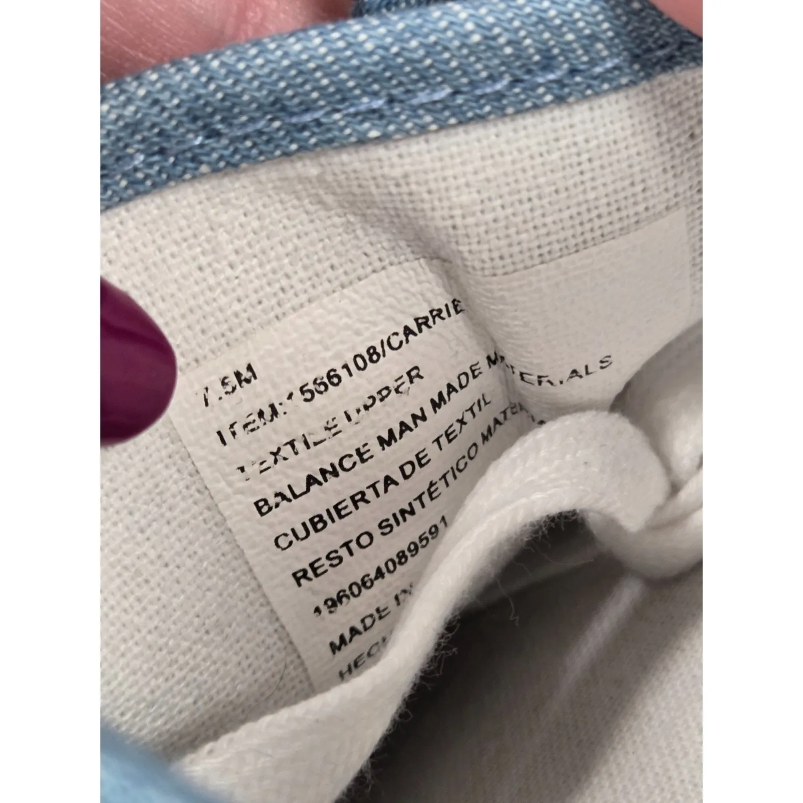 Hurley Women's Carrie Canvas Sneakers Blue White Shoes Size 7.5M - Image 9