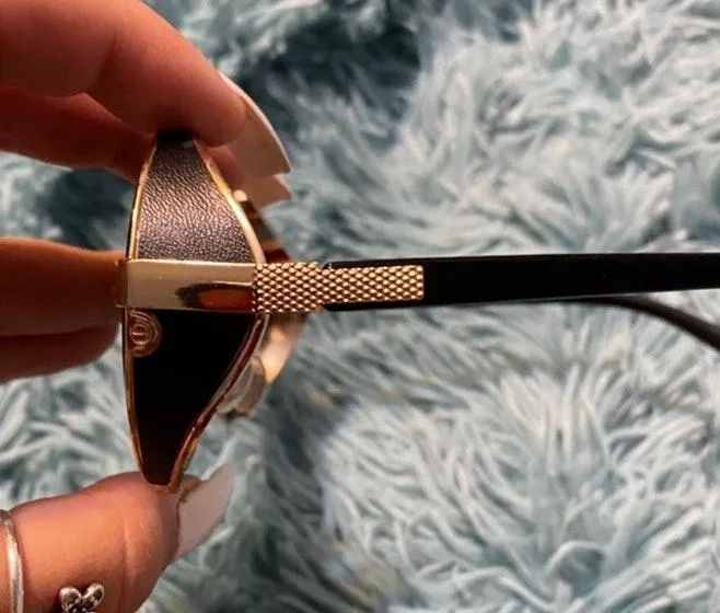 Mirror Sunglasses Gold - Image 3