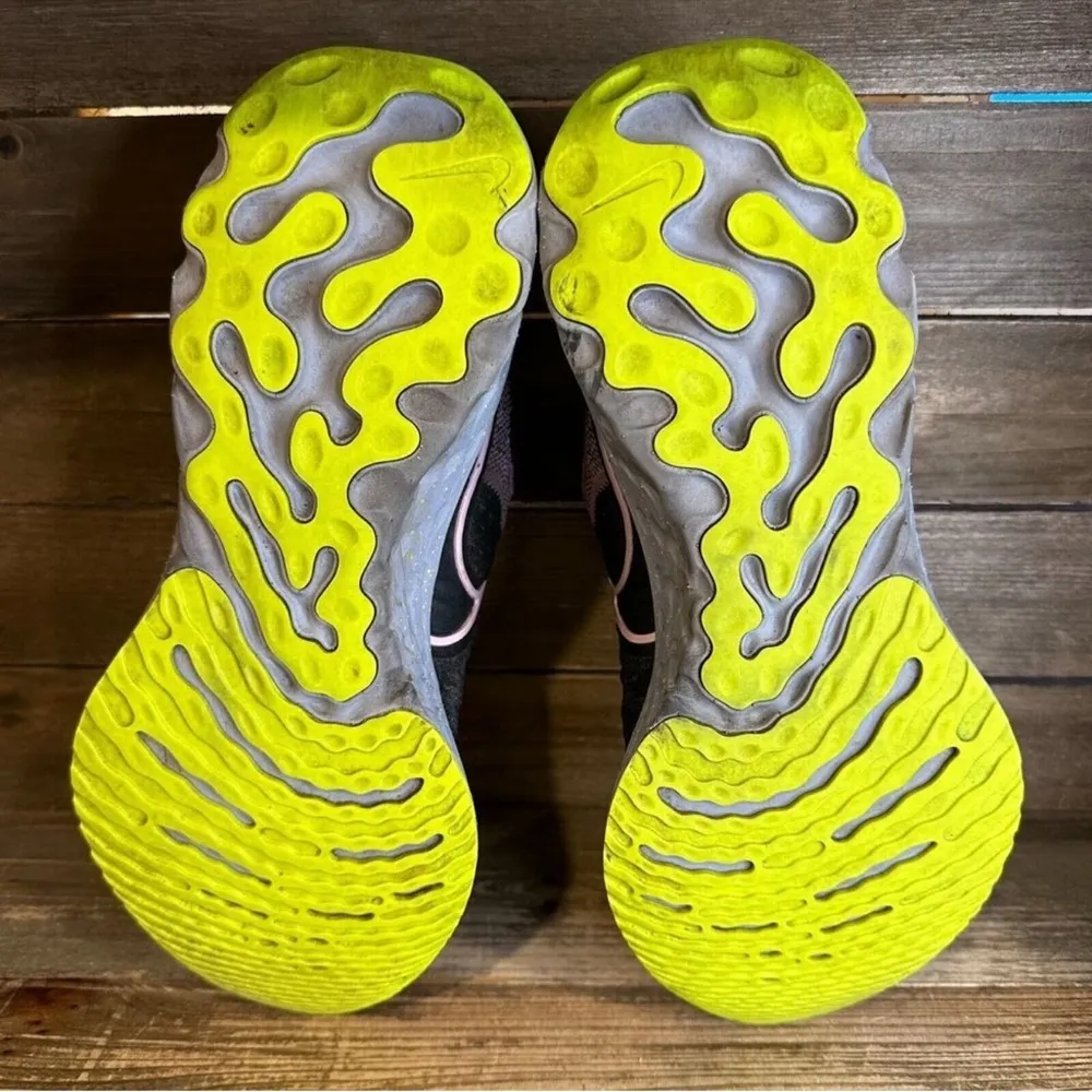 Womens Nike React Infinity Flyknit 2 Black Athletic Shoes Sneakers Size 10 M GUC - Image 4