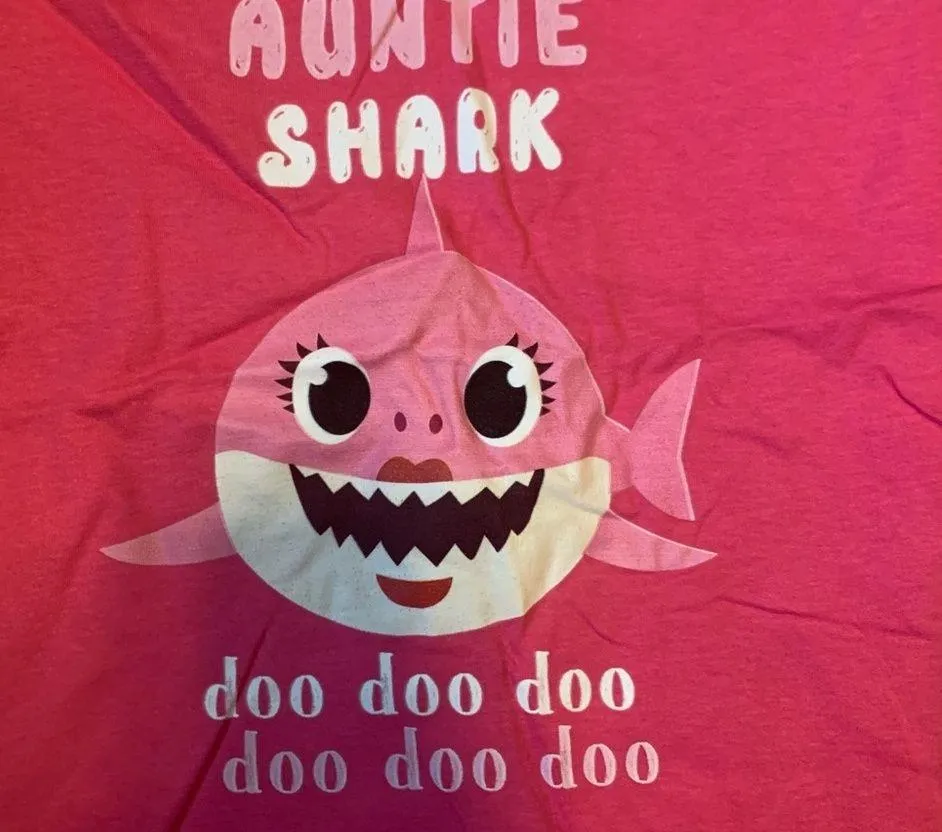 Auntie Shark Pink V - Image 2