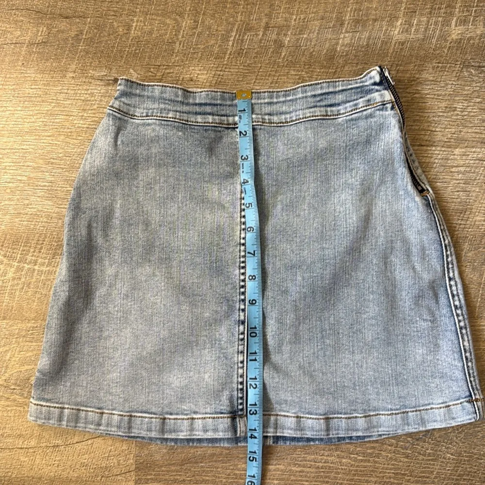 Aritzia Wilfred Denim Mini Skirt 0 Blue - Image 3