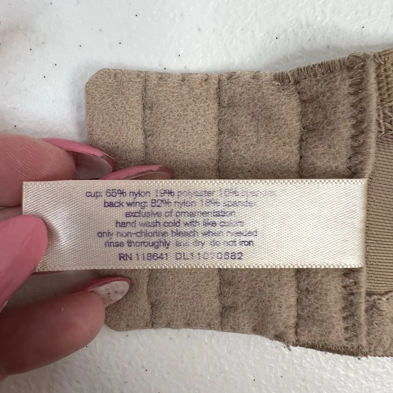 Cacique Size 42D Bra Lightly Lined Full Coverage Wireless No Wire Beige Women’s - Image 11