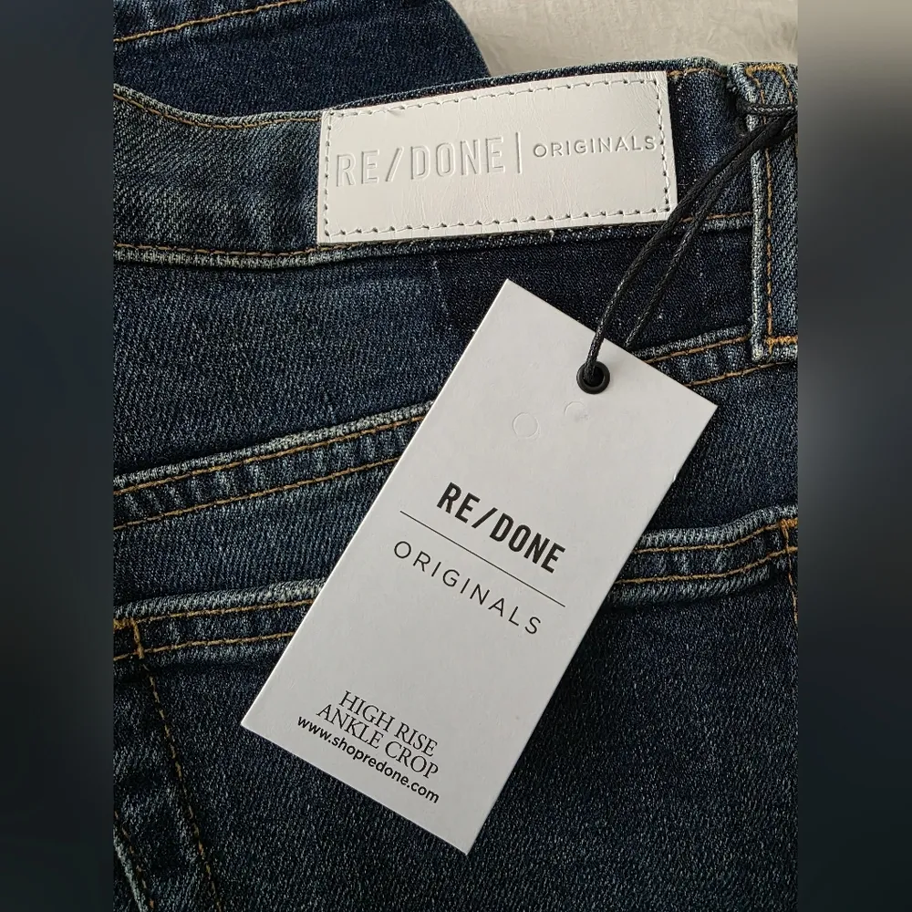 RE/DONE NWT High Rise Ankle Crop Jeans 30 - Image 5