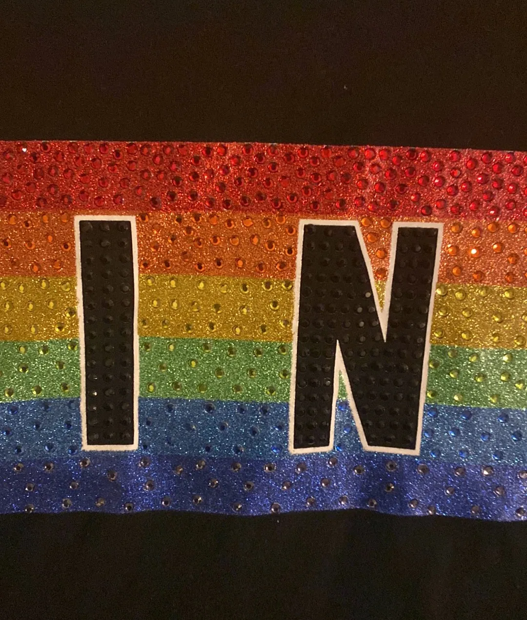 PINK Victoria’s Secret Crew Pride Rainbow With Matching Rhinestones  - Image 8