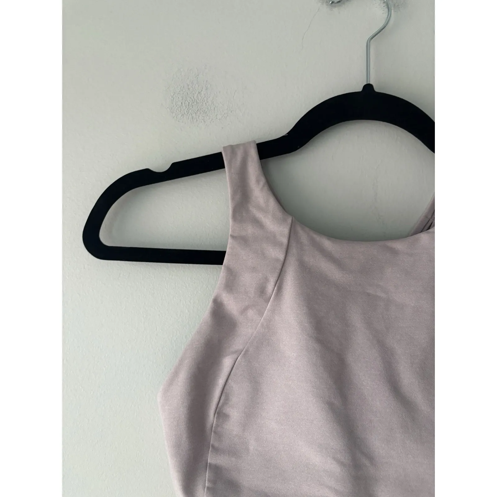 Lululemon Free To Be Serene Bra *High Neck Heathered‎ Powdered Mauve W2BIBS Sz 6 - Image 4