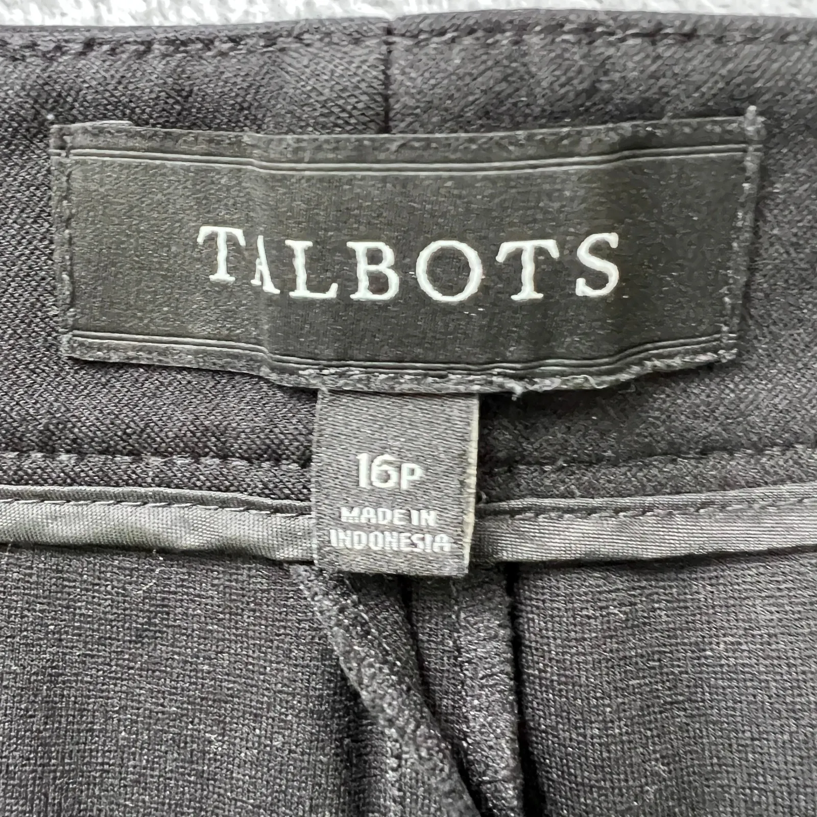 Talbots Women's 16P Black Ankle Pants Stretch Trousers Pull On Slim Work Pant‎ - Image 3