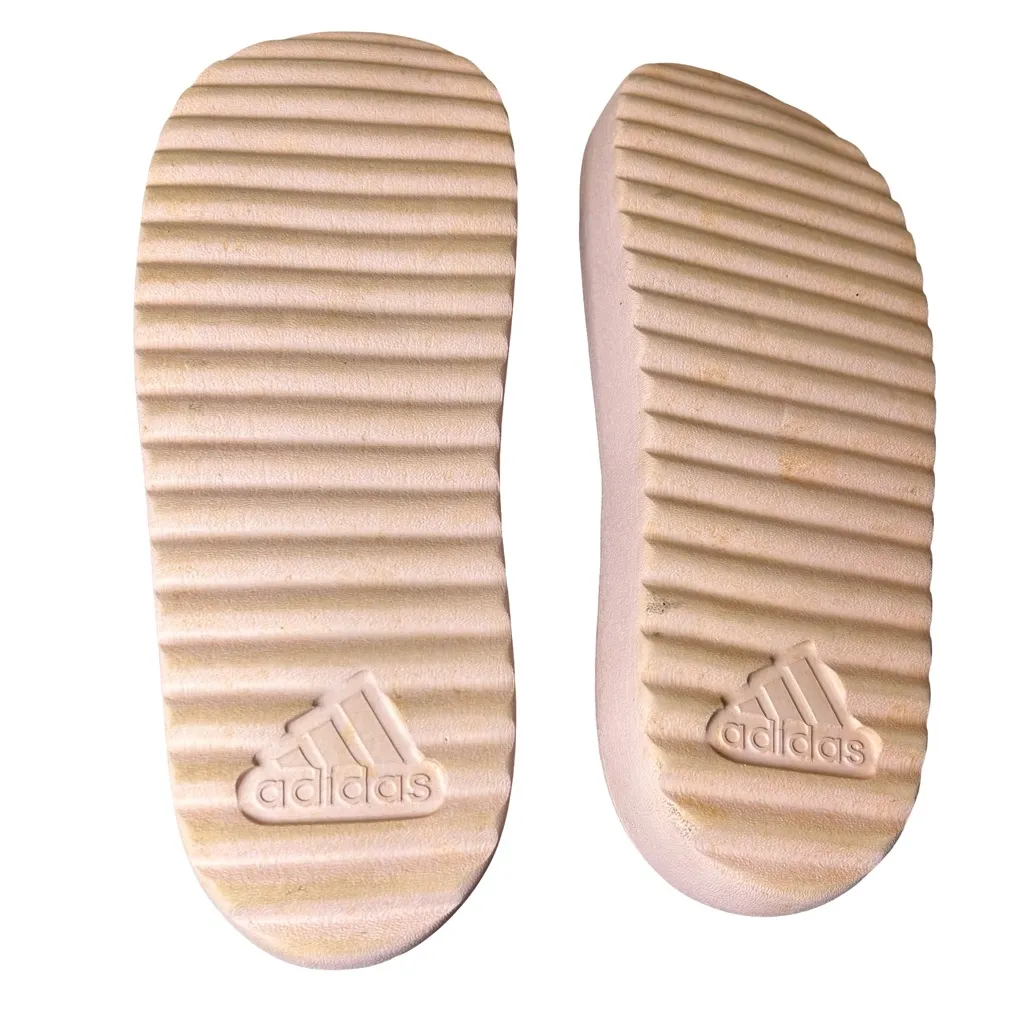 RARE - Baby Pink & Black Adidas Adilette Platform Slides – W9  🌸🖤 - Image 12