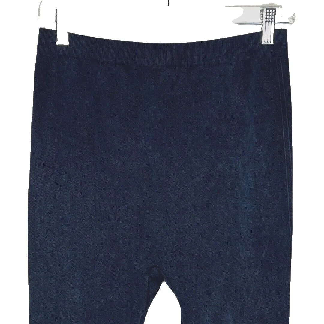 Lane Bryant Pants Womens 18/20 C/D Blue Cropped‎ Seamless Leggings Athleisure - Image 3