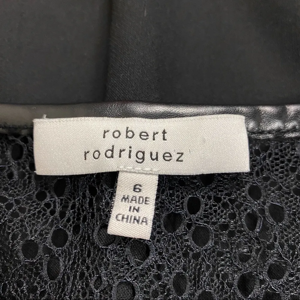 Robert Rodriguez lace inset long sleeve dress - Image 10