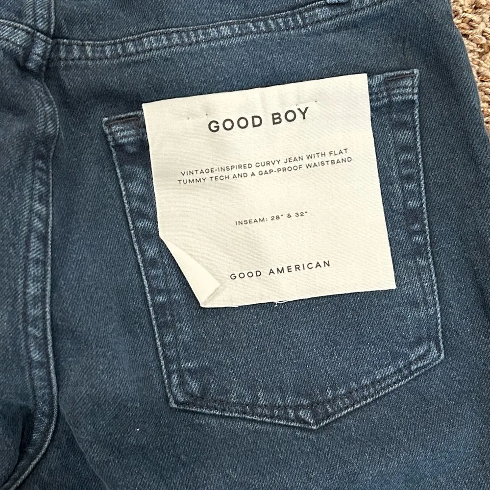NWT Good American Good Boy Jeans - Black294 - Image 8