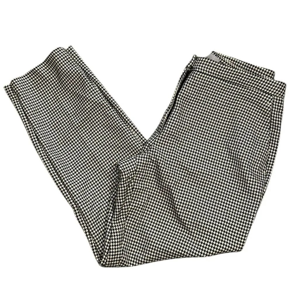 H&M Black and White Ankle Length Dress Pants(Size 6) - Image 2