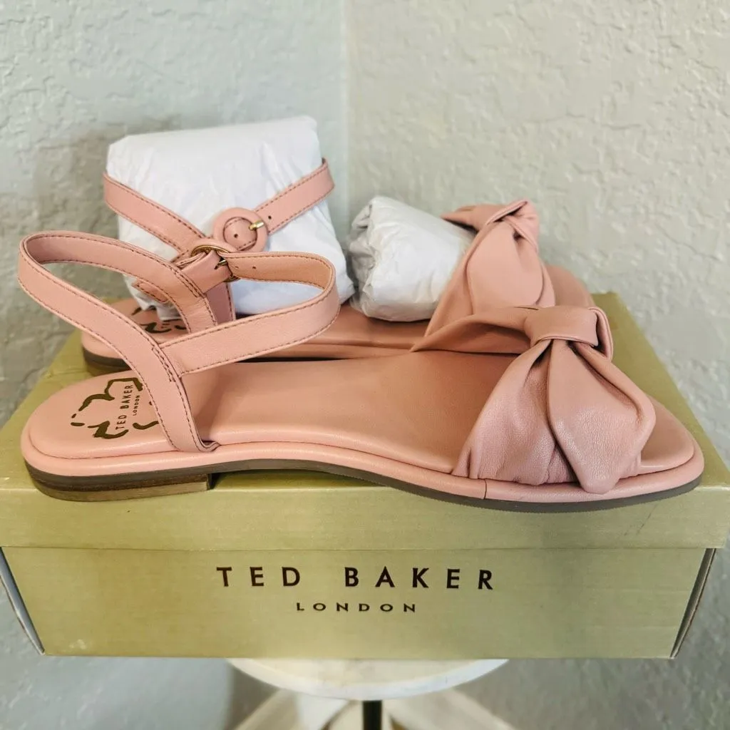 Ted Baker London‎ Halah Leather Sandal, Adjustable Strap, Size 10.5 Pink, NWT - Image 13
