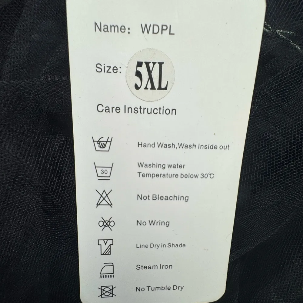 WDPL WOMENS SOLID BLACK COLORED LONG SKIRT SIZE 5XL. B1 - Image 10