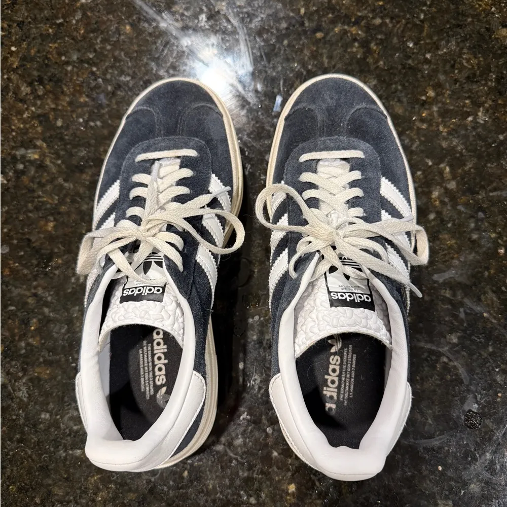 Women’s Black Adidas Gazelles - Image 2