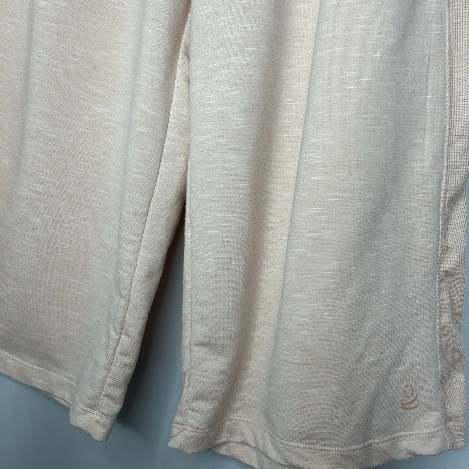 Cuddl Duds Size XS 2 Piece Slub Knit Hoodie And Capri Soft Peach Color Loungwear - Image 8