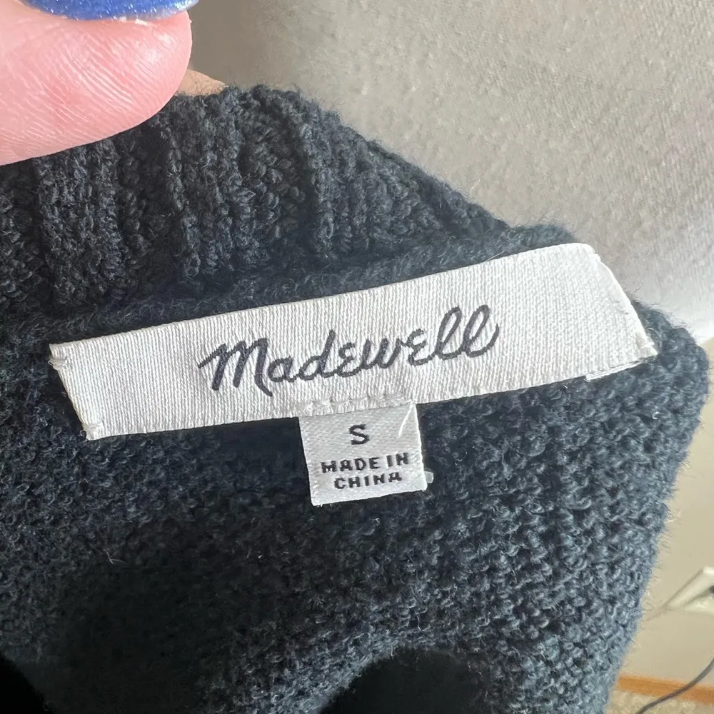 Madewell Minton Double Scoop Neck Boho Festival Neutral Knit Sweater Tank Top-S - Image 7