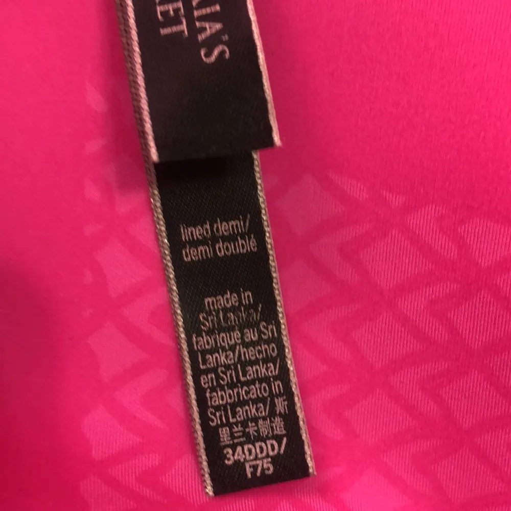 Victoria’s Secret Lined Demi Double Hot Pink Size 34D - Image 10