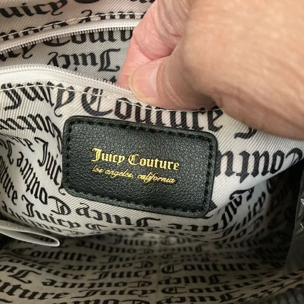 Juicy Couture Billboard Rose floral double strap crossbody convertible handbag - Image 10