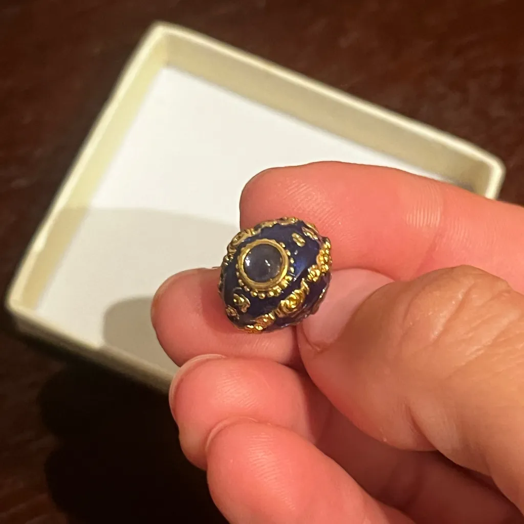 Imperial Fabergé Russian Egg Blue - Image 3