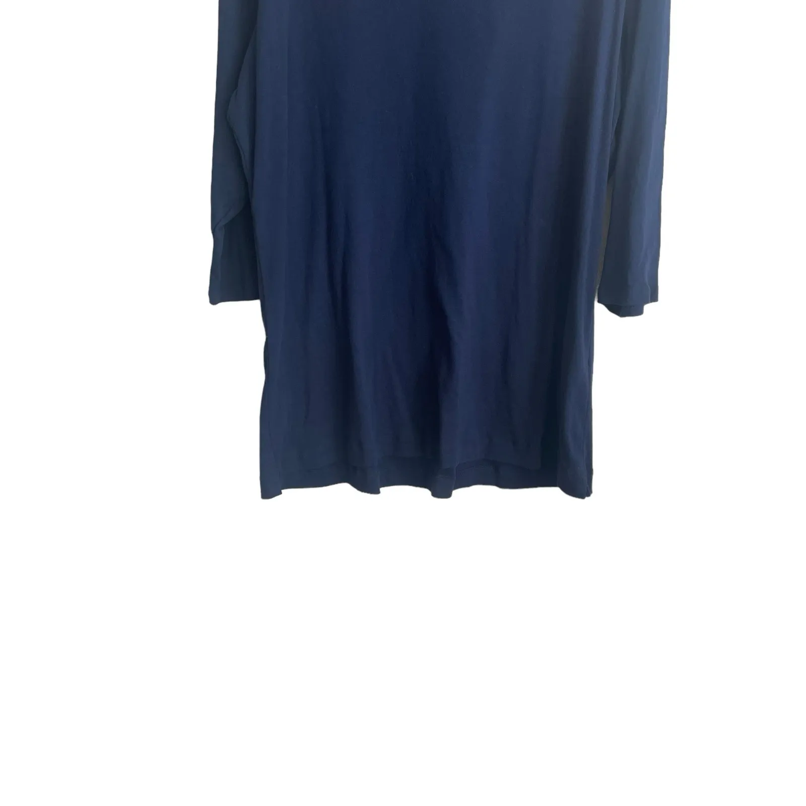 Avenue Women Tunic Top 22/24 Navy 3/4 Sleeve Stretch Cotton‎ Casual Workwear - Image 6