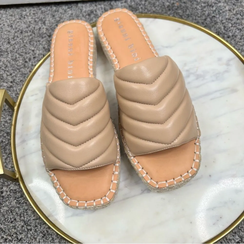 Sz 9M Gianni Bini Evert Leather Flatform Sandals NWOT $79 MSRP - Image 2