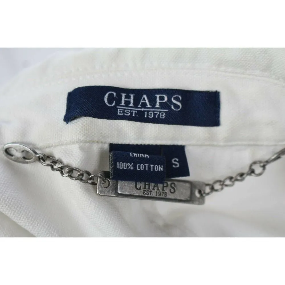 chaps ralph lauren white jean jacket size S - Image 8