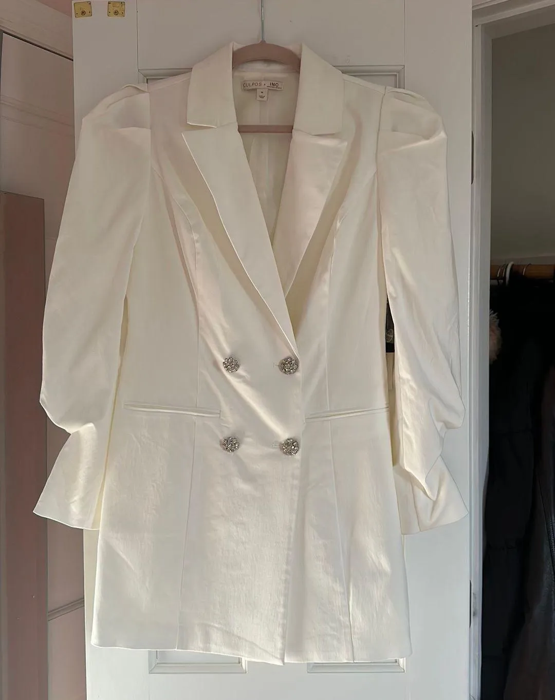 INC Crystal-Button Blazer Dress - Image 2