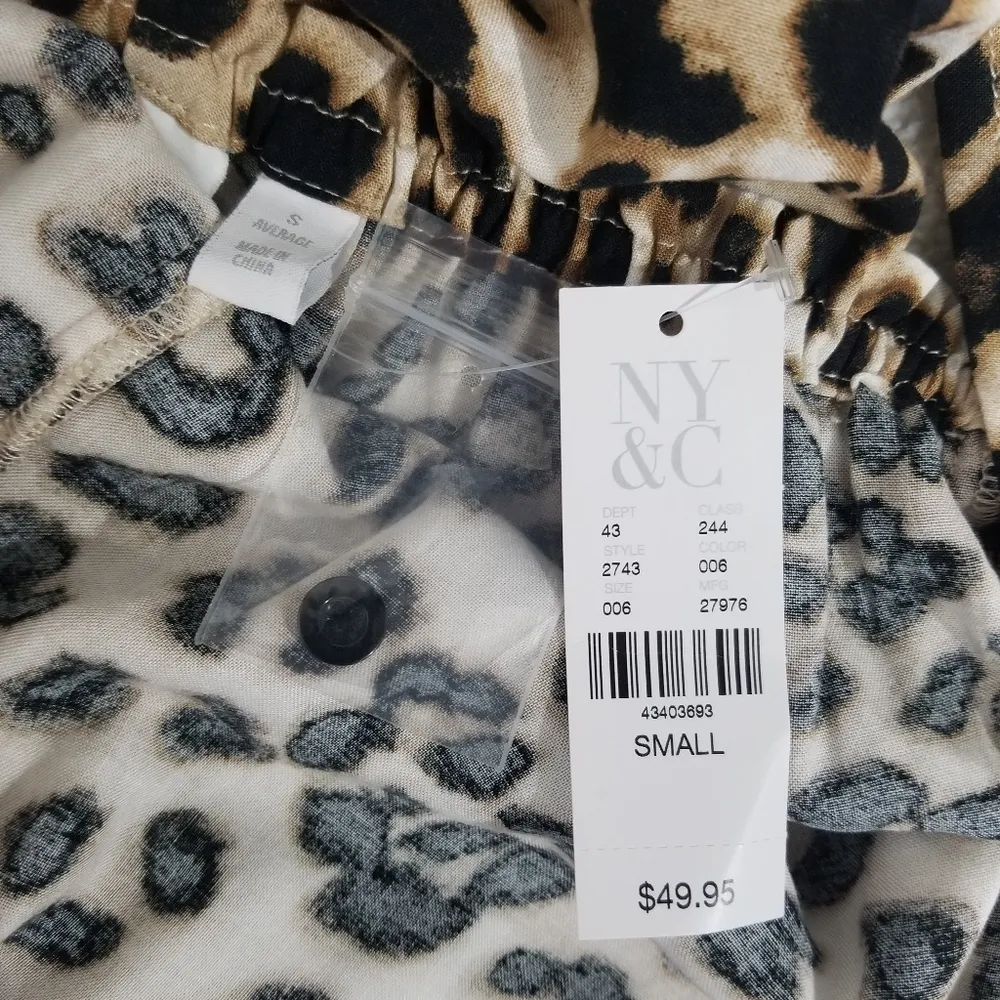 15. NWT SOHO Animal Print Blouse - Image 5