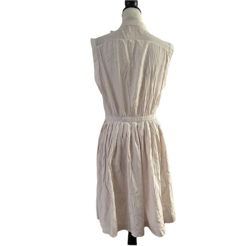 Anthro Moulinette Soeurs Blush Pink Pleated dress Measures As Medium No SASH - Image 3