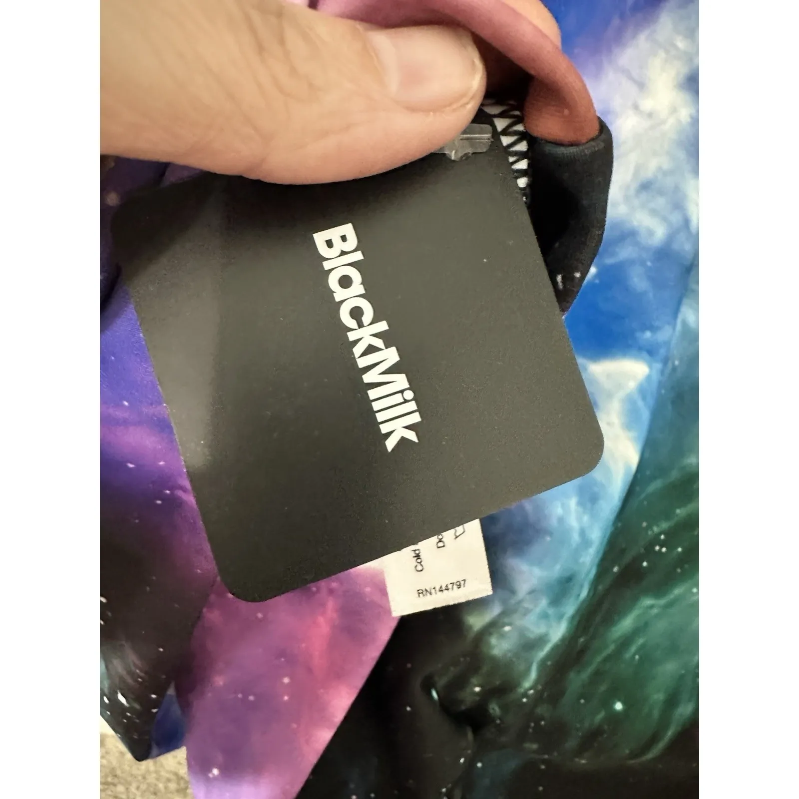 NWT BlackMilk Galaxy Butterfly Slouchy Hoodie Dress Oversized Pullover Size L - Image 8