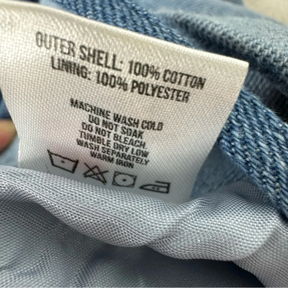 Bruce Glen Blue Denim Check Dress Patchwork Small - Image 11