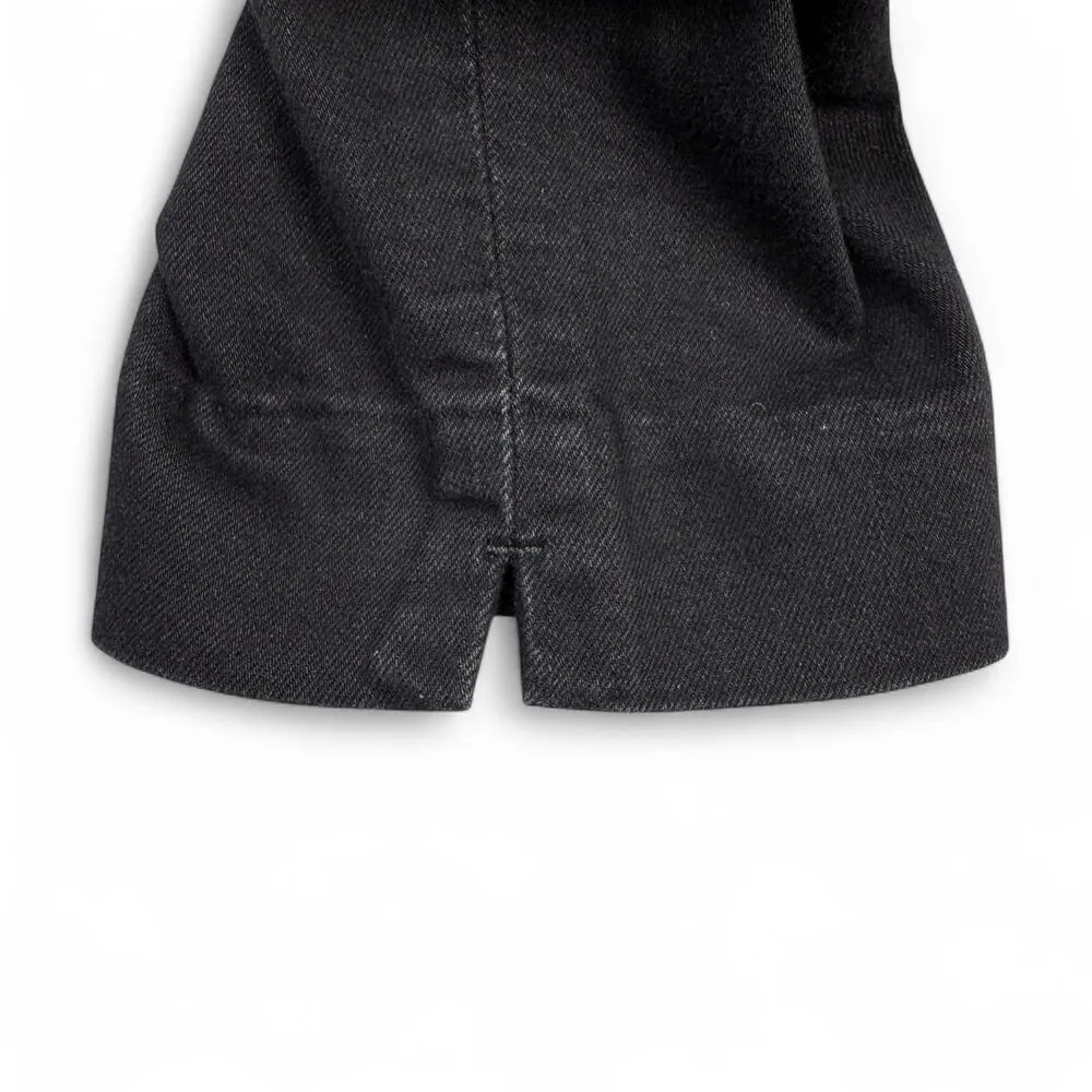 Old Navy Rockstar Mid Rise Audrey Crop Stretch Skinny Jeans Black Jack Womens 12 - Image 3