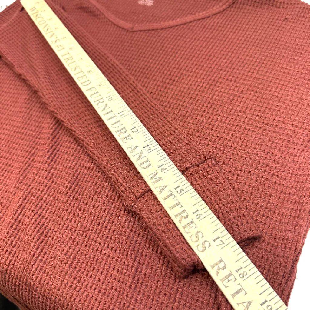 American Eagle Waffle Knit V‑Neck Top Women’s XS Long Sleeve - Image 9