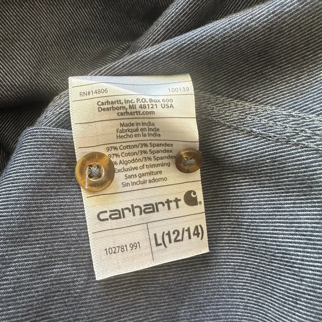Carhartt denin blue Textured Shirt - Image 4