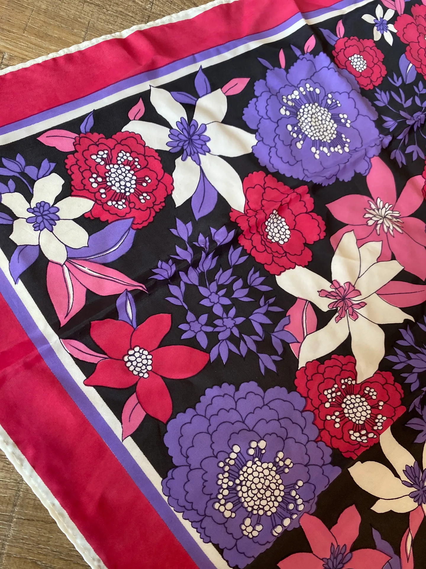 Floral Bandanna / Scarf Purple - Image 3