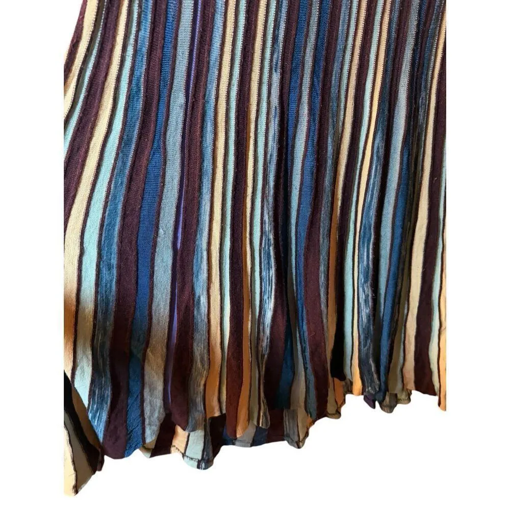 MOTH Anthropologie Womens Nora Colorful Stripe Sweater Dress Alpaca Wool S - Image 7