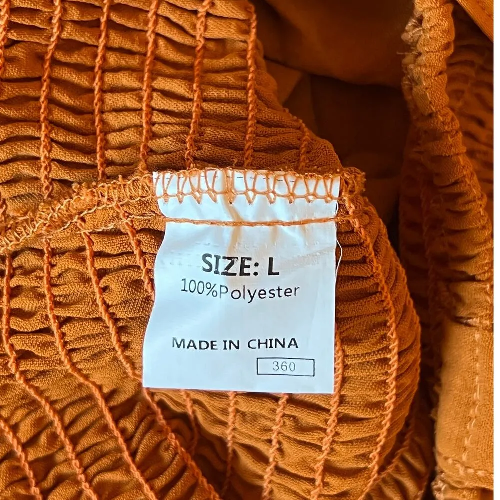 Boho Jumpsuit Mustard Yellow Large - Image 6