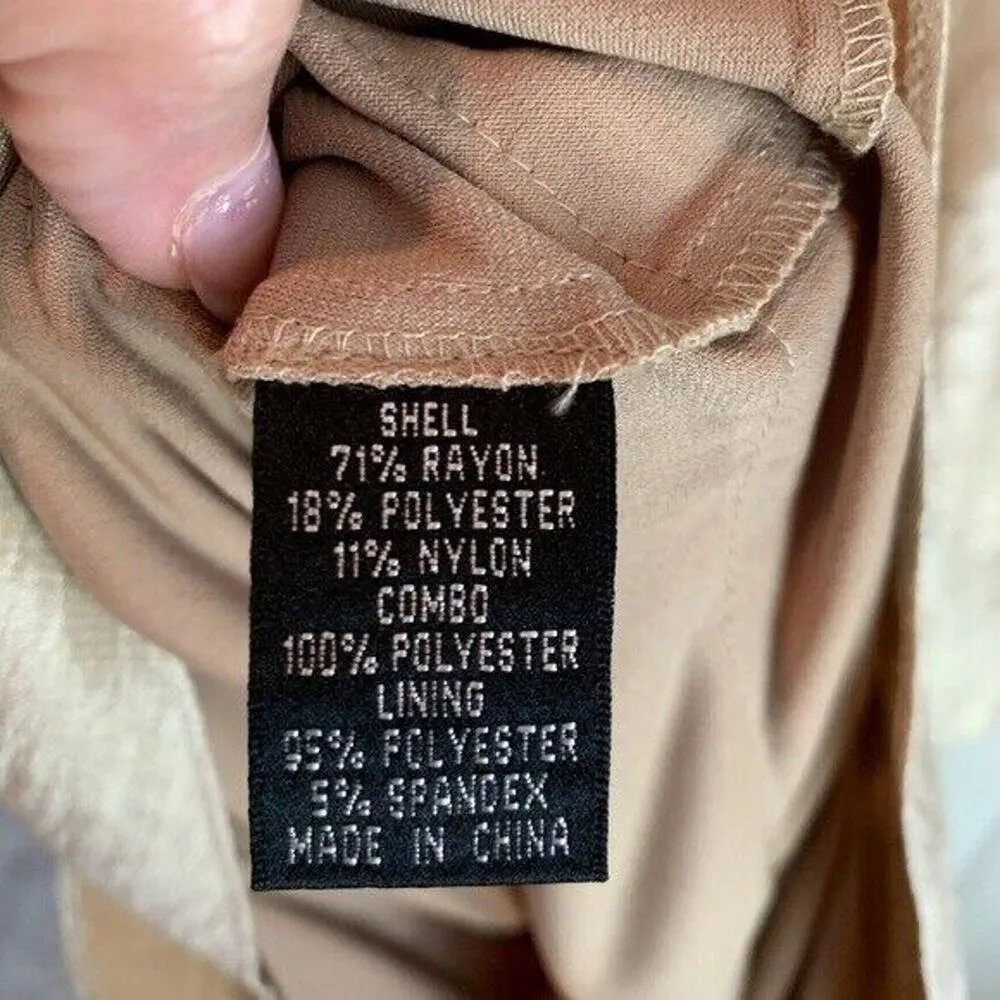 Adrianna Papell Size 8 Evening Cocktail Party Dress Cap Sleeve V-Neck Metallic - Image 5