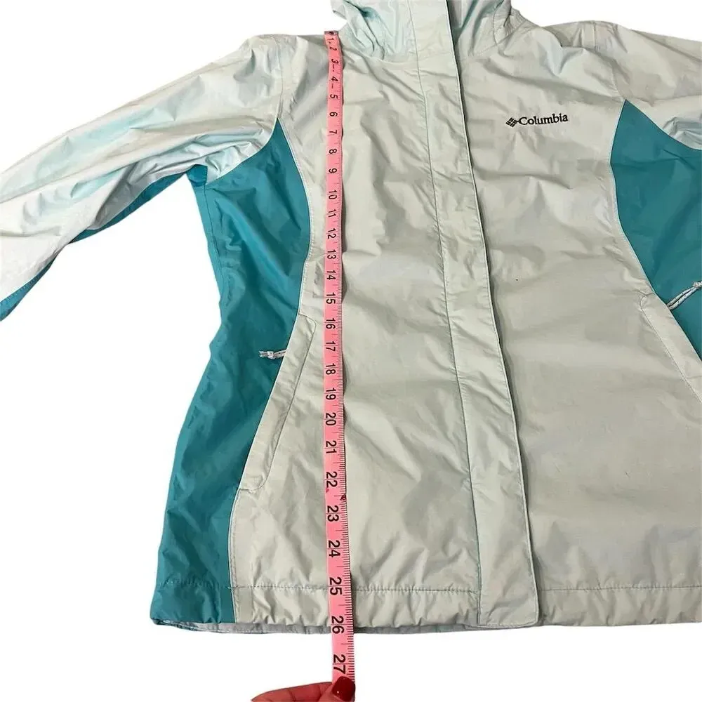 Columbia Women's Blue Waterproof Rain Jacket Size S Casual Long Sleeve - Image 8