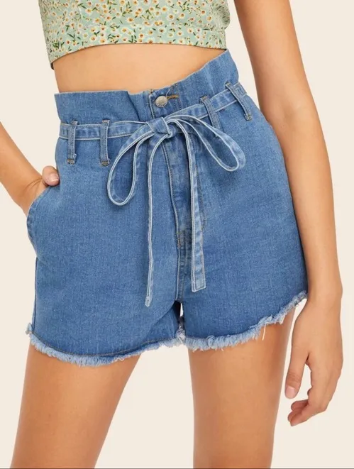 SheIn Paperbag Shorts - Image 4