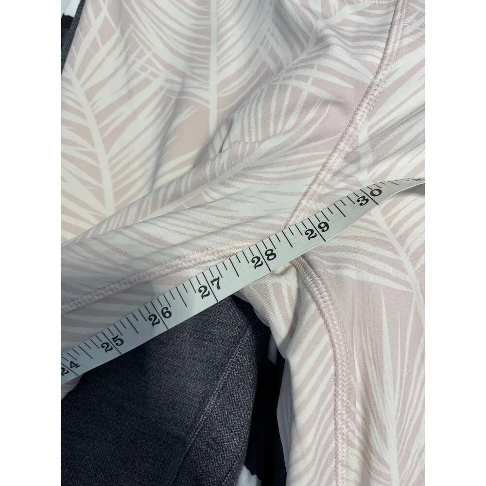 Spiritual Gangster High Vibe Leggings size medium palm Leaf Printed pink - Image 5