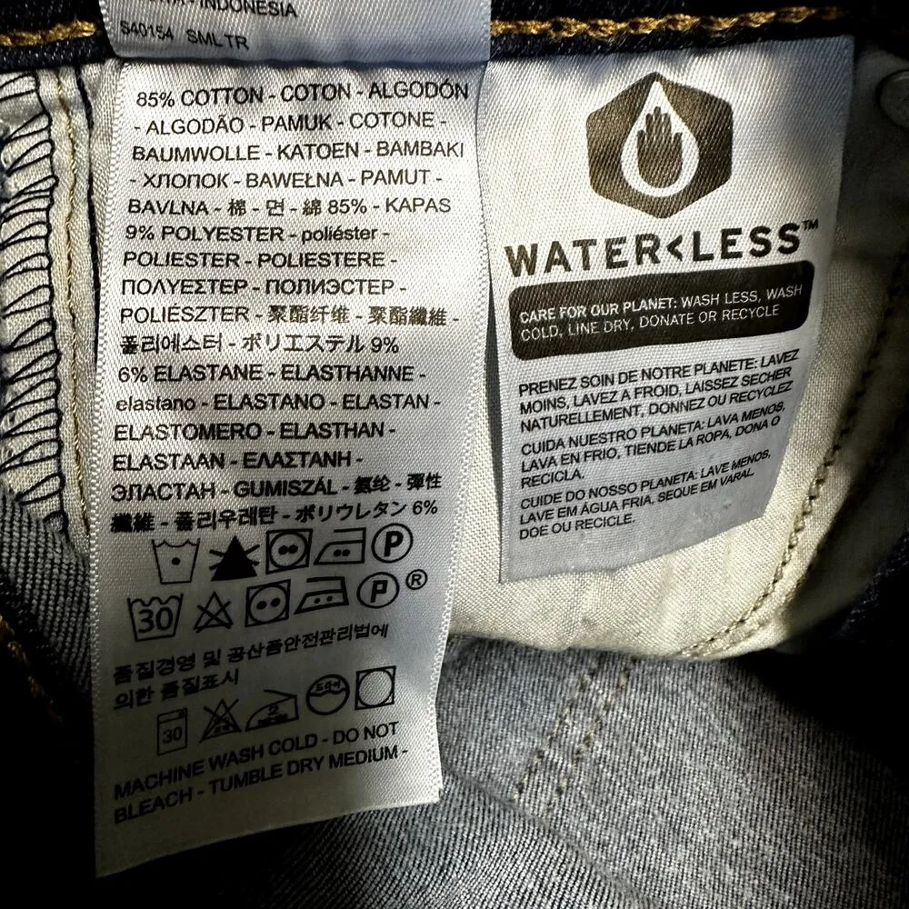 Levi's Mile High Super Skinny Jeans Dark Wash Stretch Ankle Denim Blue 24 - Image 4