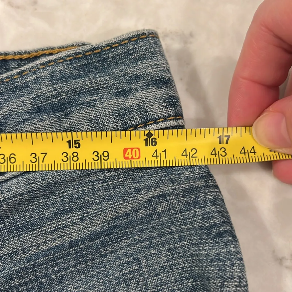 Polo Ralph Lauren Vintage 90's/Y2K Mid-Rise Saturday Cropped Jeans, 8 - Image 12