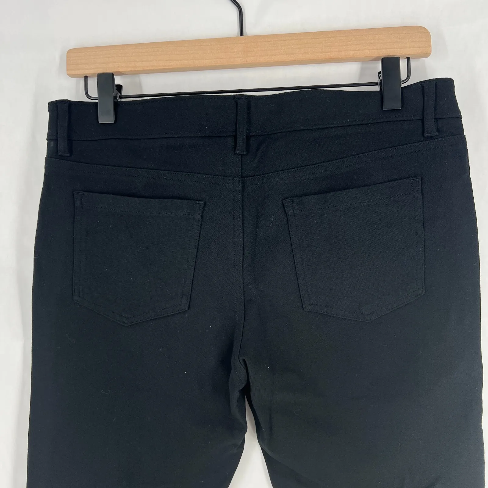 Mossimo Pants Womens 6 Black Stretch Faux Leather Skinny Leg Trendy Low Rise - Image 8