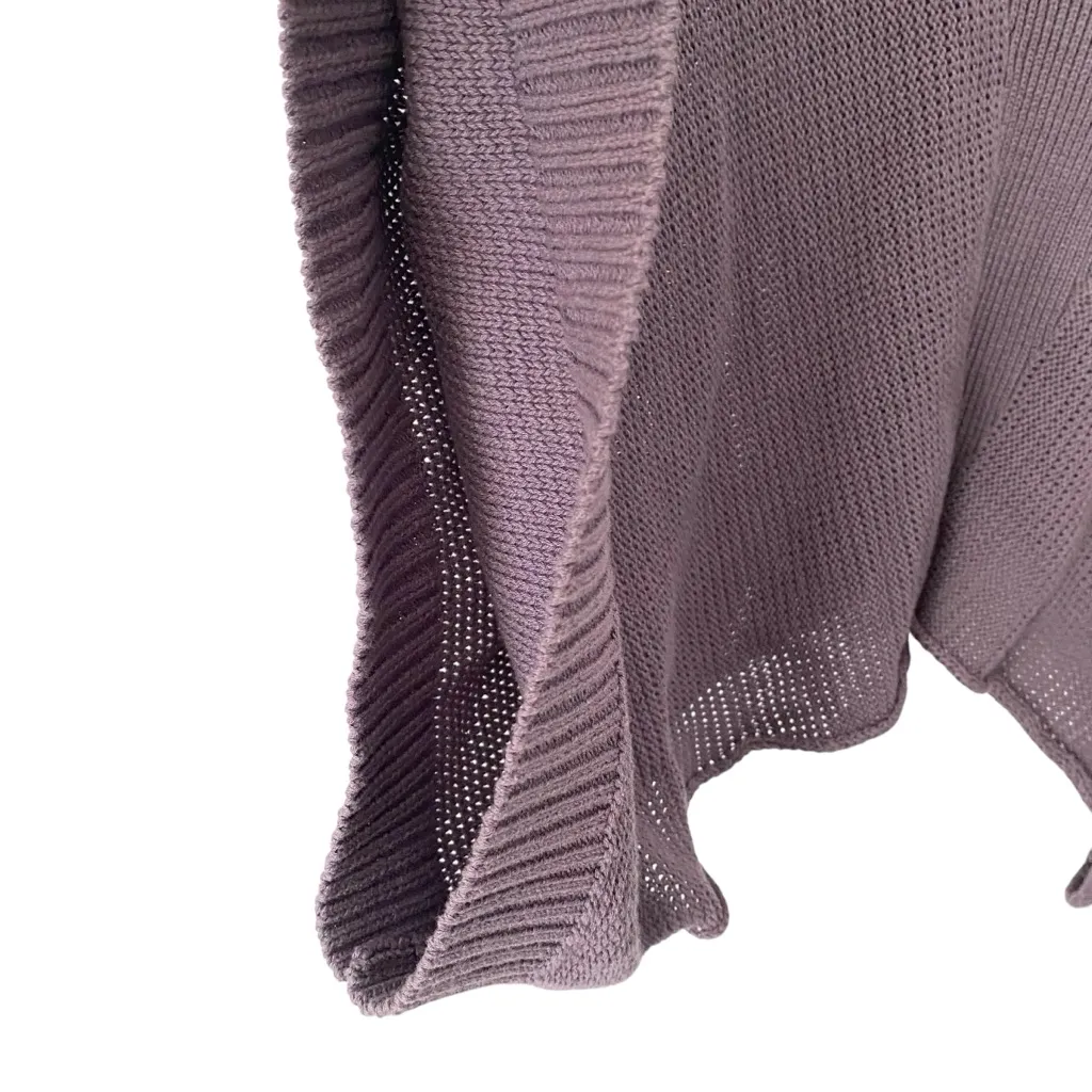 Stella Carakasi Crop Knit Women's Purple Plum Sweater Size XS - Image 3