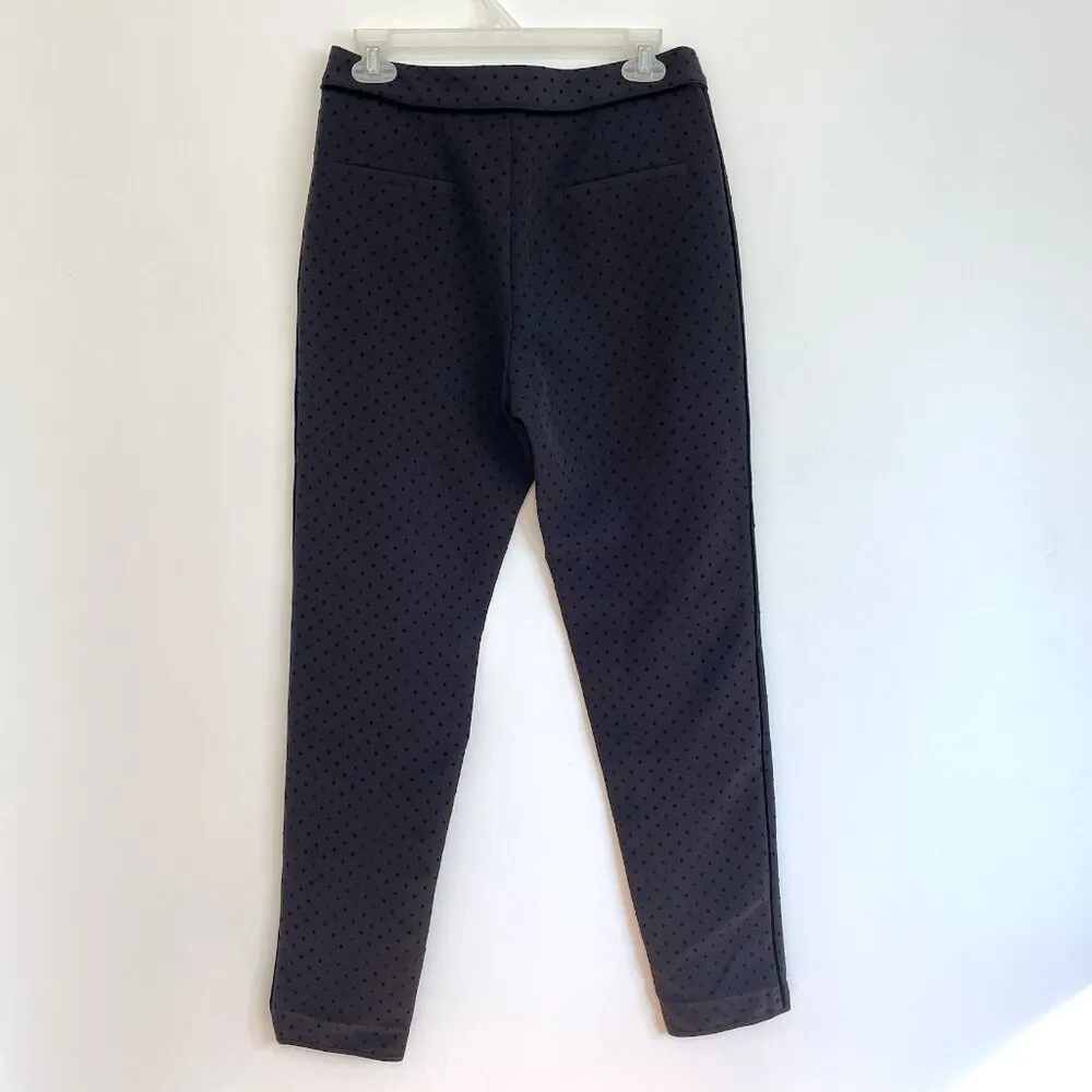 NEW NWT TANYA TAYLOR Swiss Dot Crepe Cropped Pants Black Polka Dot Tapered Crop - Image 15
