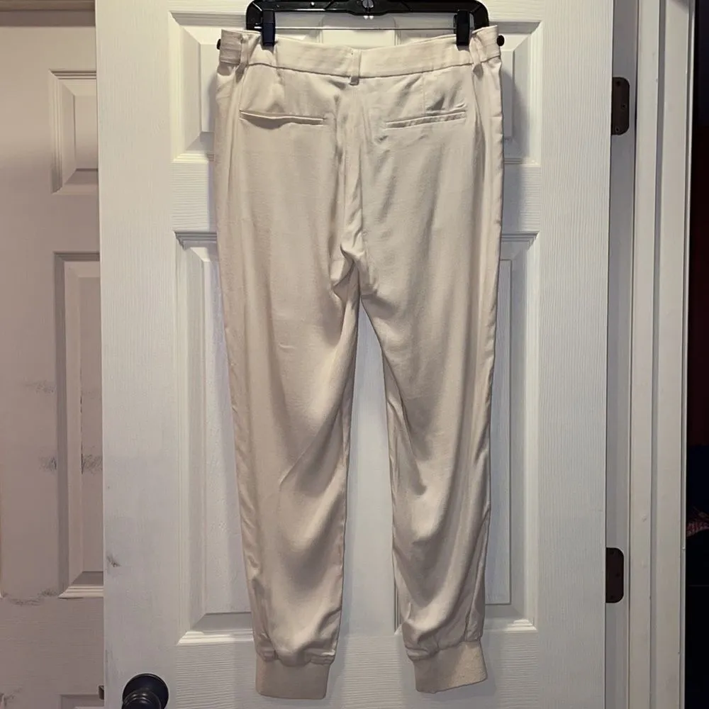 Vince  Cream Viscose Jogger pants - Image 4