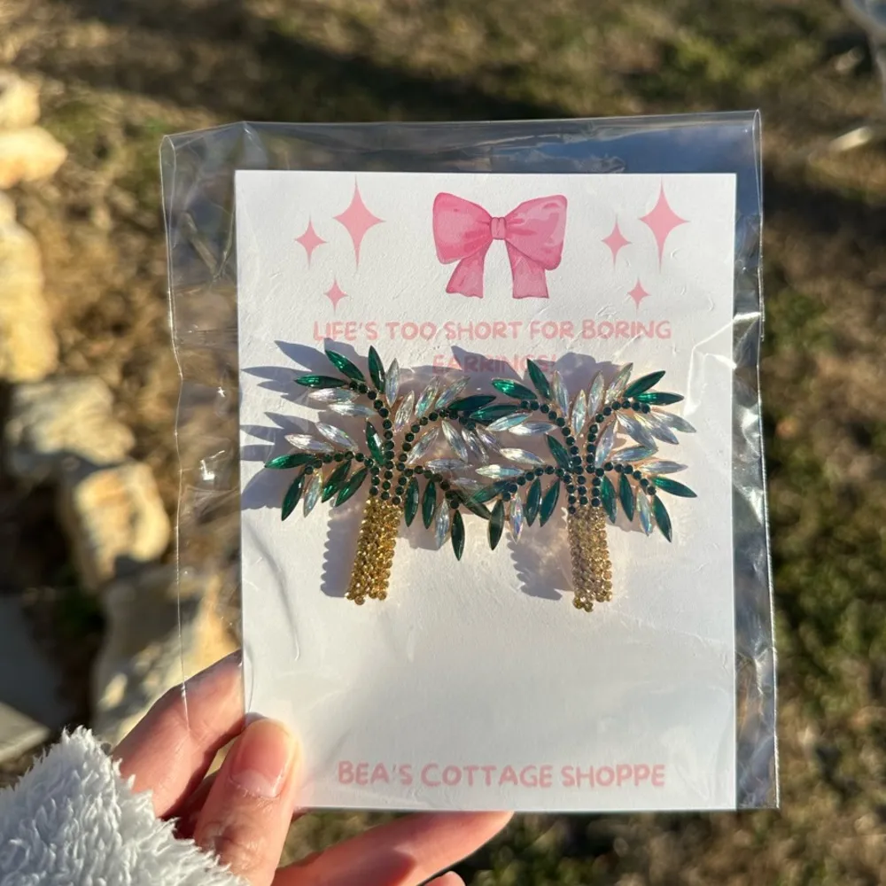 Bea's Cottage Shoppe Palm Tree Earrings - Image 2